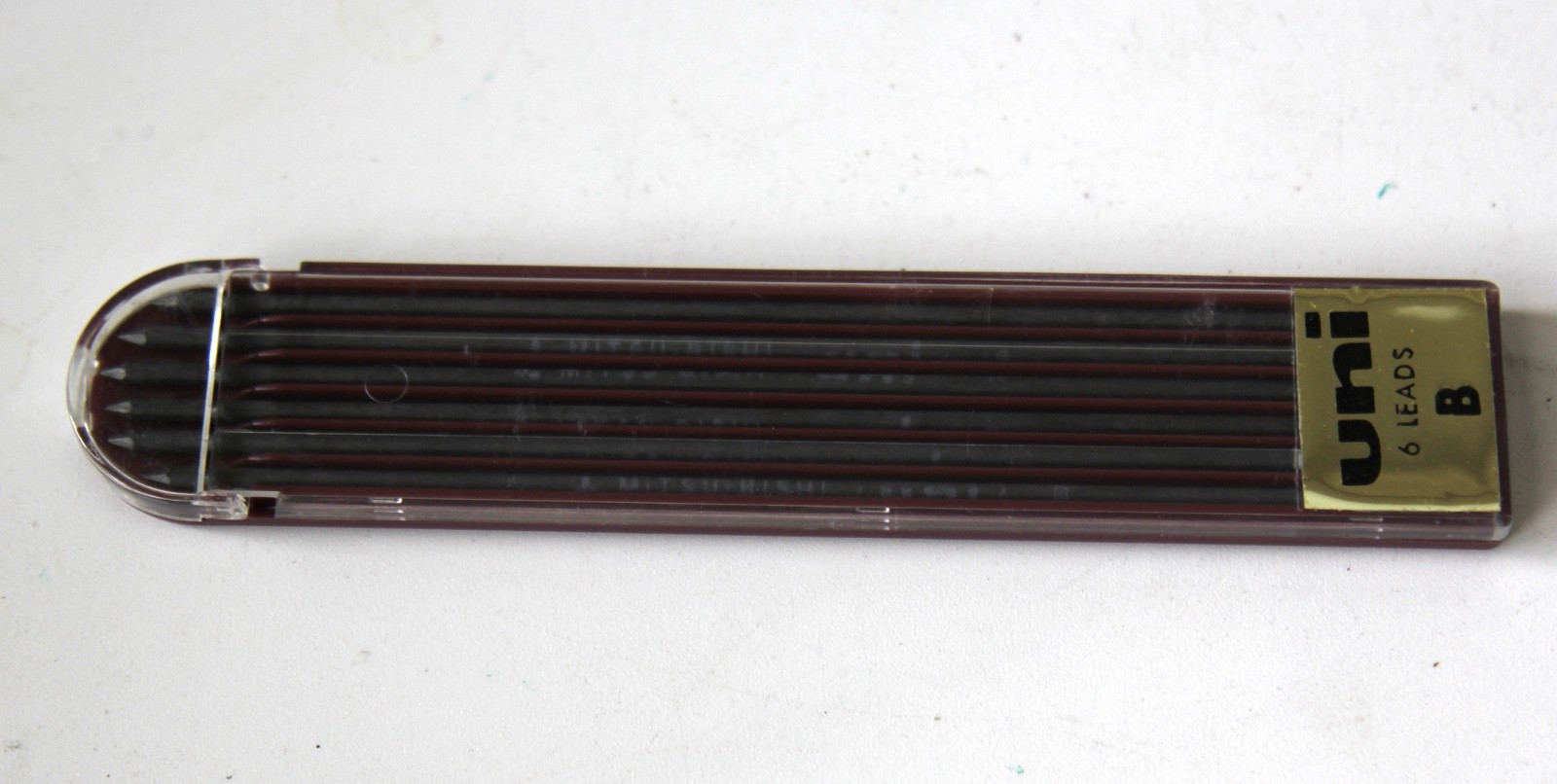 Uni 2.0mm Pencil Lead Refill B Drawing, Sketching Box of 12