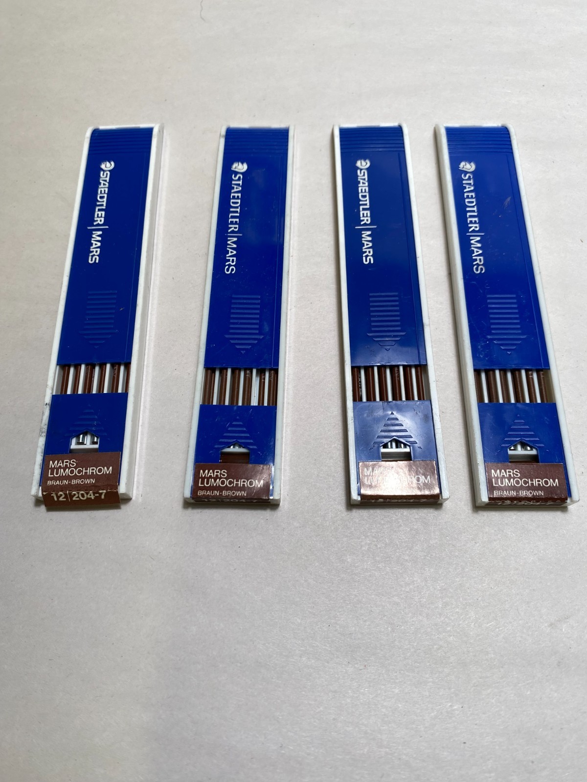 Staedtler Mars NOS lot of 4 LEAD 12/204-7 BROWN