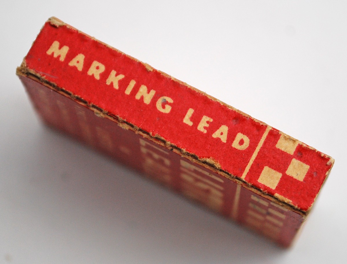 Vintage LISTO Marking Leads Red No. 162 Sleeve Pencil Corp. Alameda California