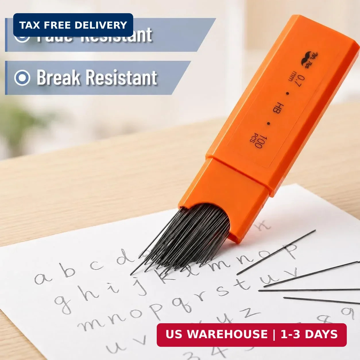 Mr. Pen- 0.7 mm Lead Refills for Mechanical Pencils, 5 Pack, 500 pcs (100 per Tu