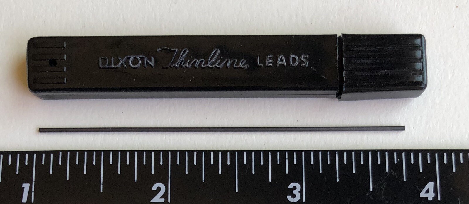 Vintage DIXON Mechanical Pencil Lead B Black .9mm NOS 12pk Bakelite Tube USA