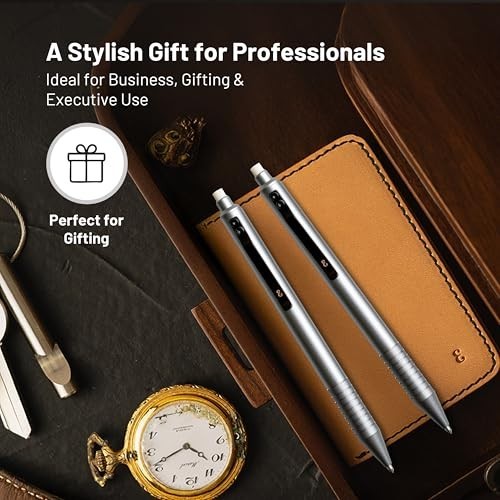 Premium Gunmetal Mechanical Pencil 0.5mm Lead for Writing, Drawing & Sketching –