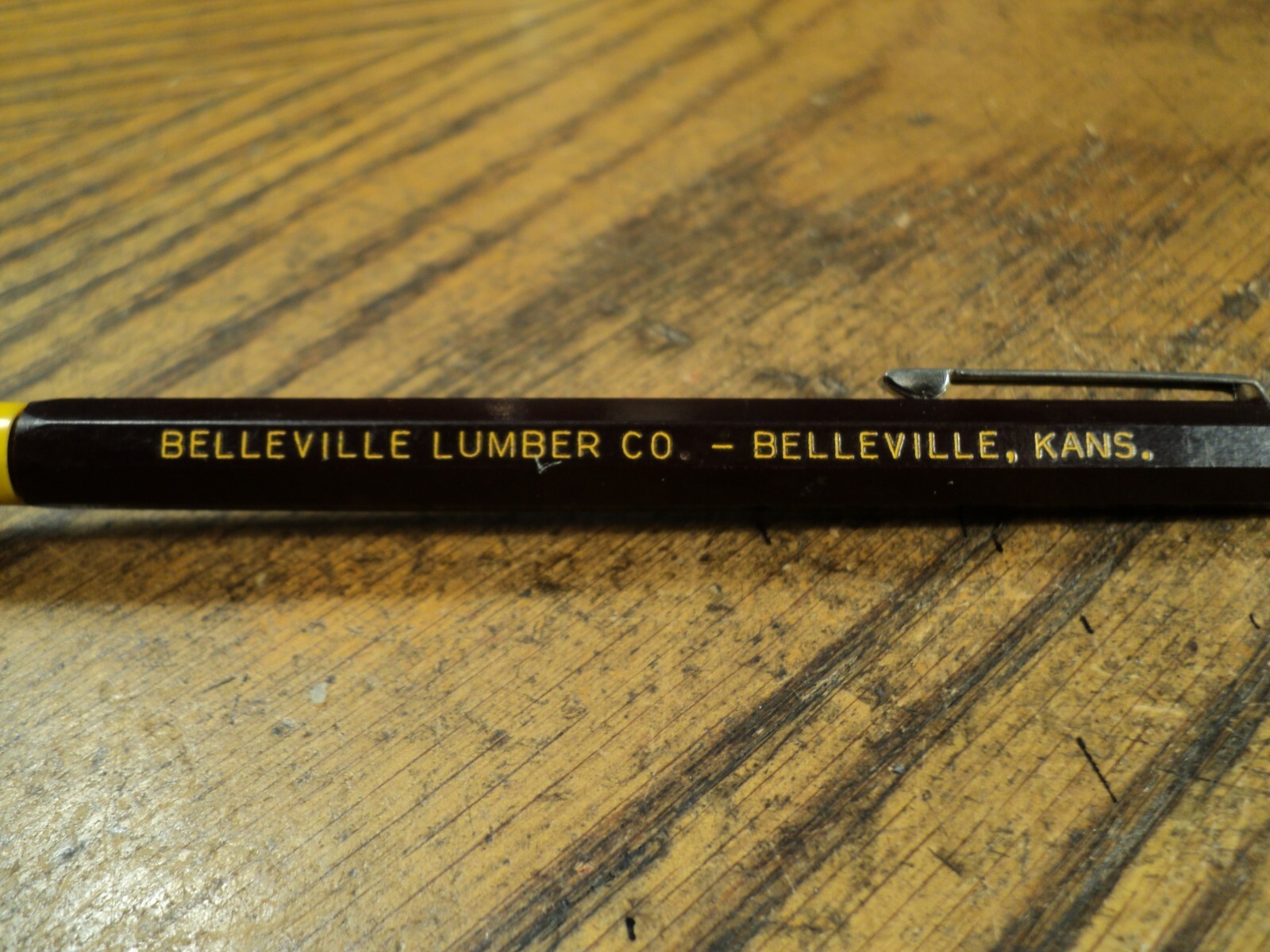 Vintage Autopoint Mechanical Pencil Belleville Lumber Co Belleville Kans
