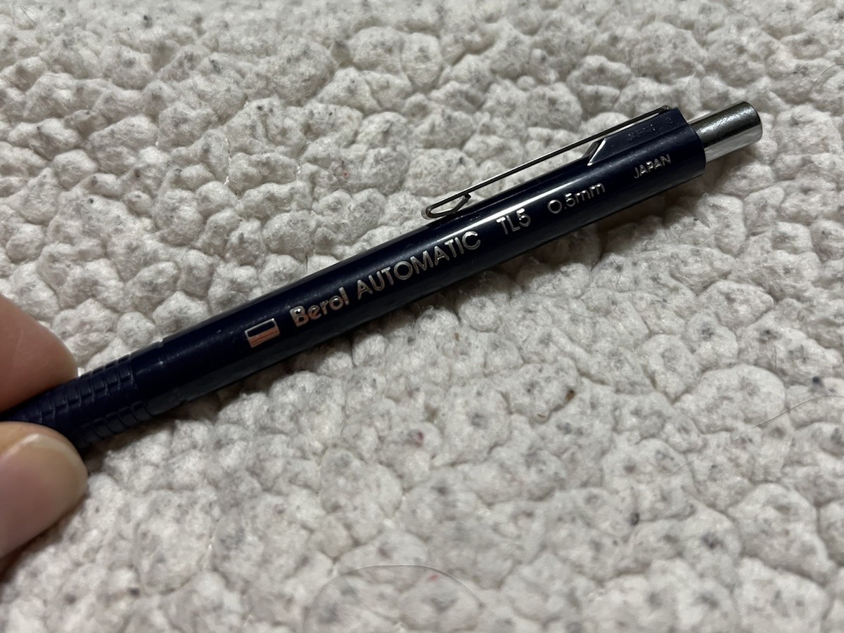 Berol Automatic TL5 0.5 mm Made in Japan Blue Body Mechanical Pencil