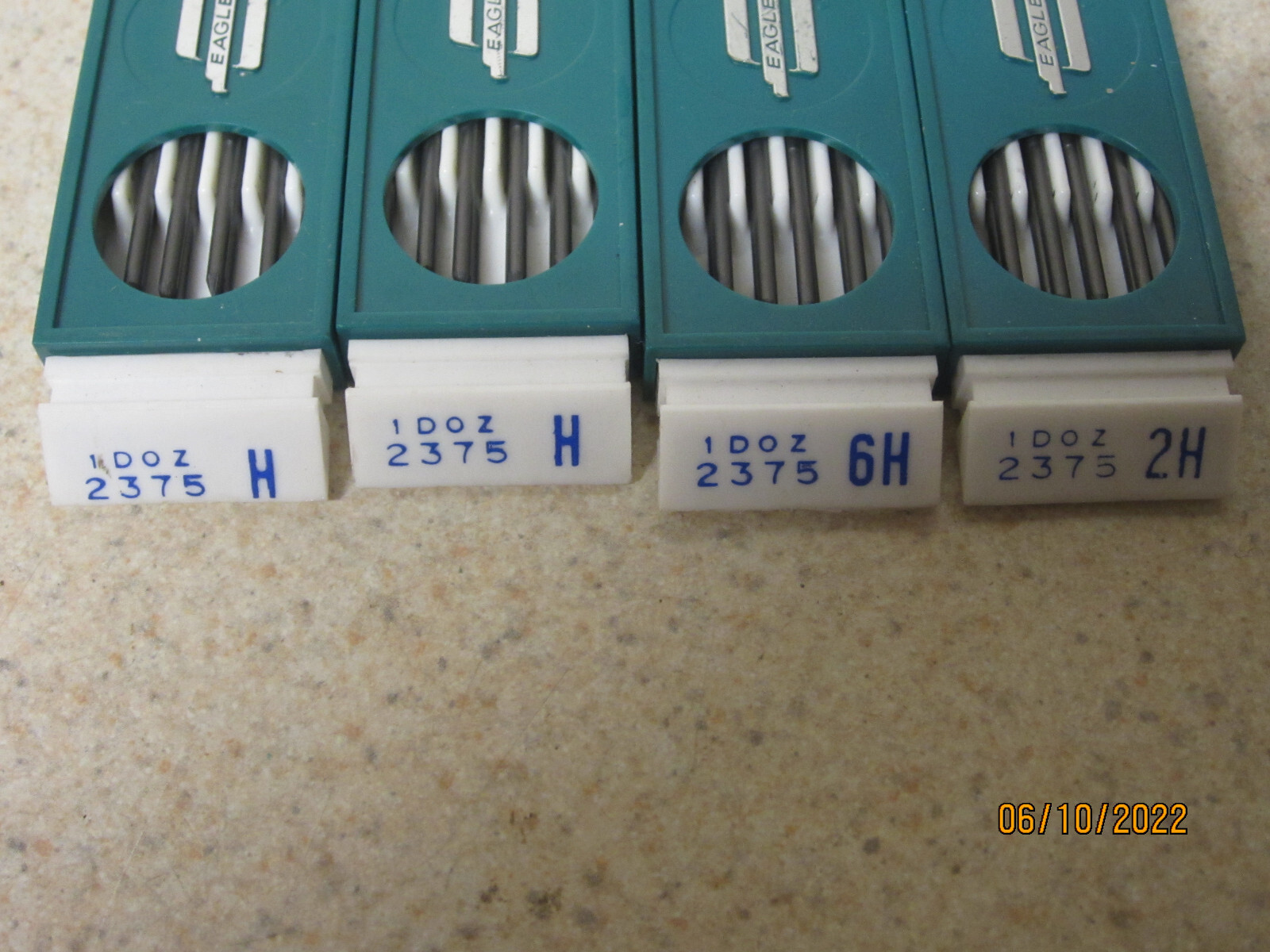 MIXED LOT OF 4 Vintage Eagle Turquoise Drawing Leads H 2H 6H NEW OLD STOCK