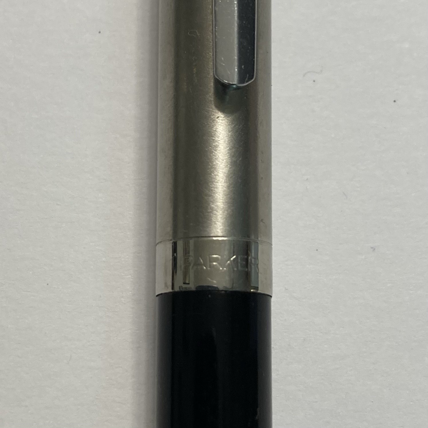 VINTAGE 1970s PARKER MECHANICAL PROPELLING PENCIL BLACK BODY CHROME WORKS