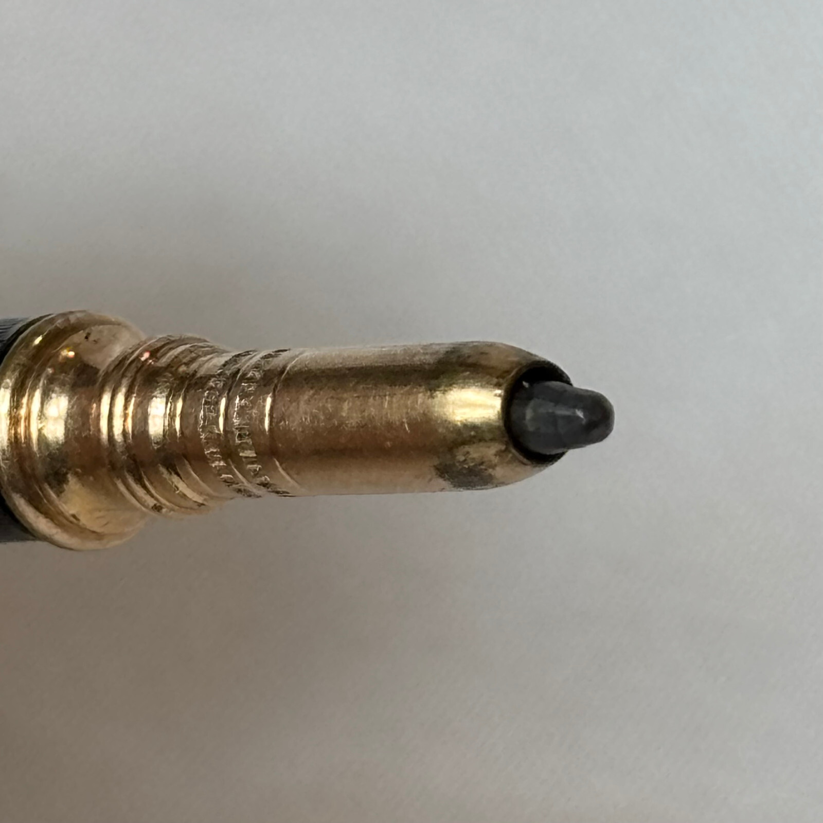 Vtg Mechanical Pencil Gold Filled Embossed Design Leather Wrapped