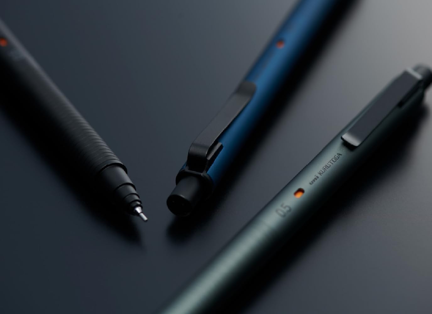 Uni Kuru Toga Metal Mechanical Pencil 0.5mm Nocturne Black M5KH1P.24 NEW