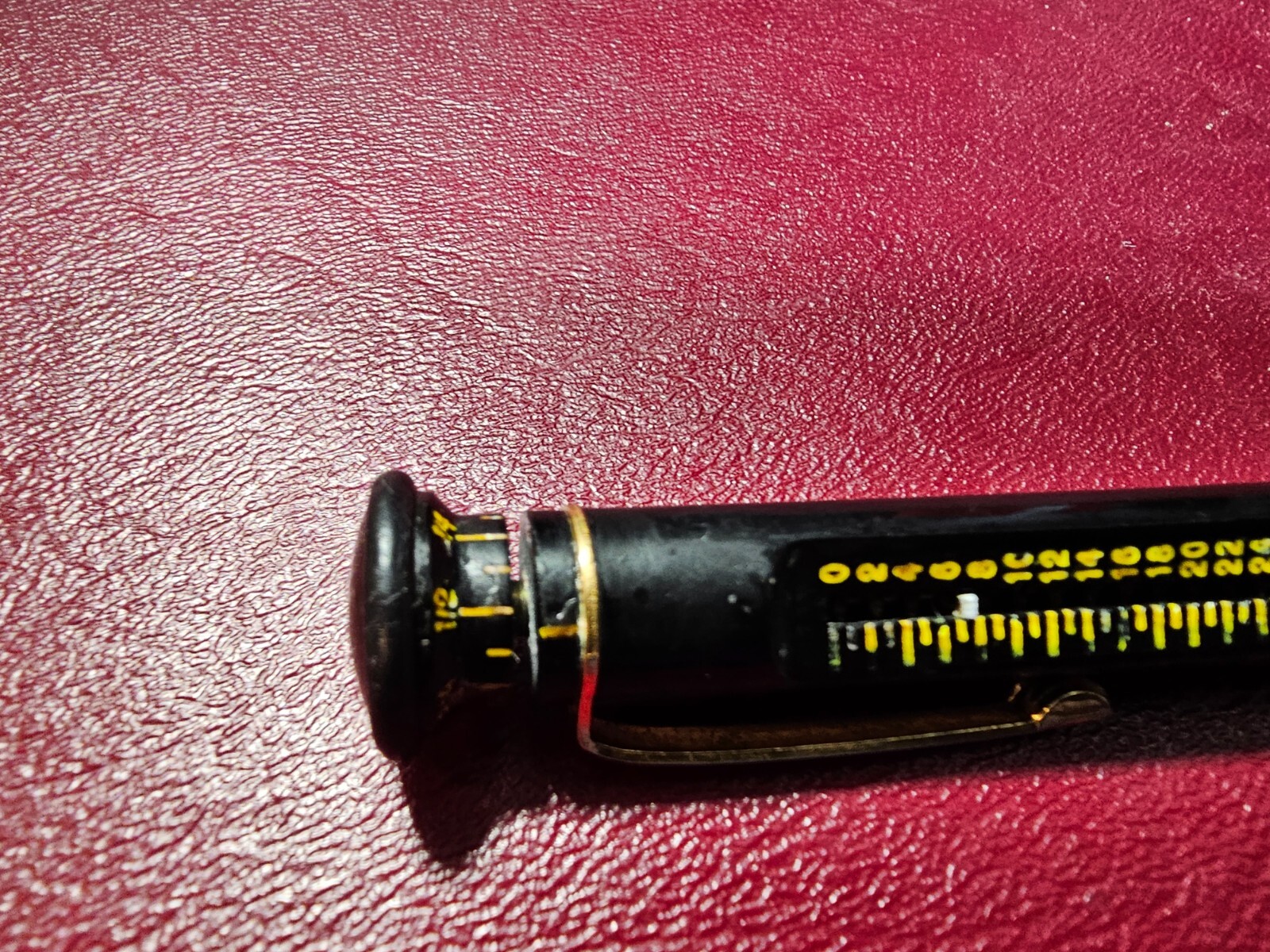 Roller Rule Black & Gold 1.1mm Mechanical Pencil – c. 1950’s – USA ruler works