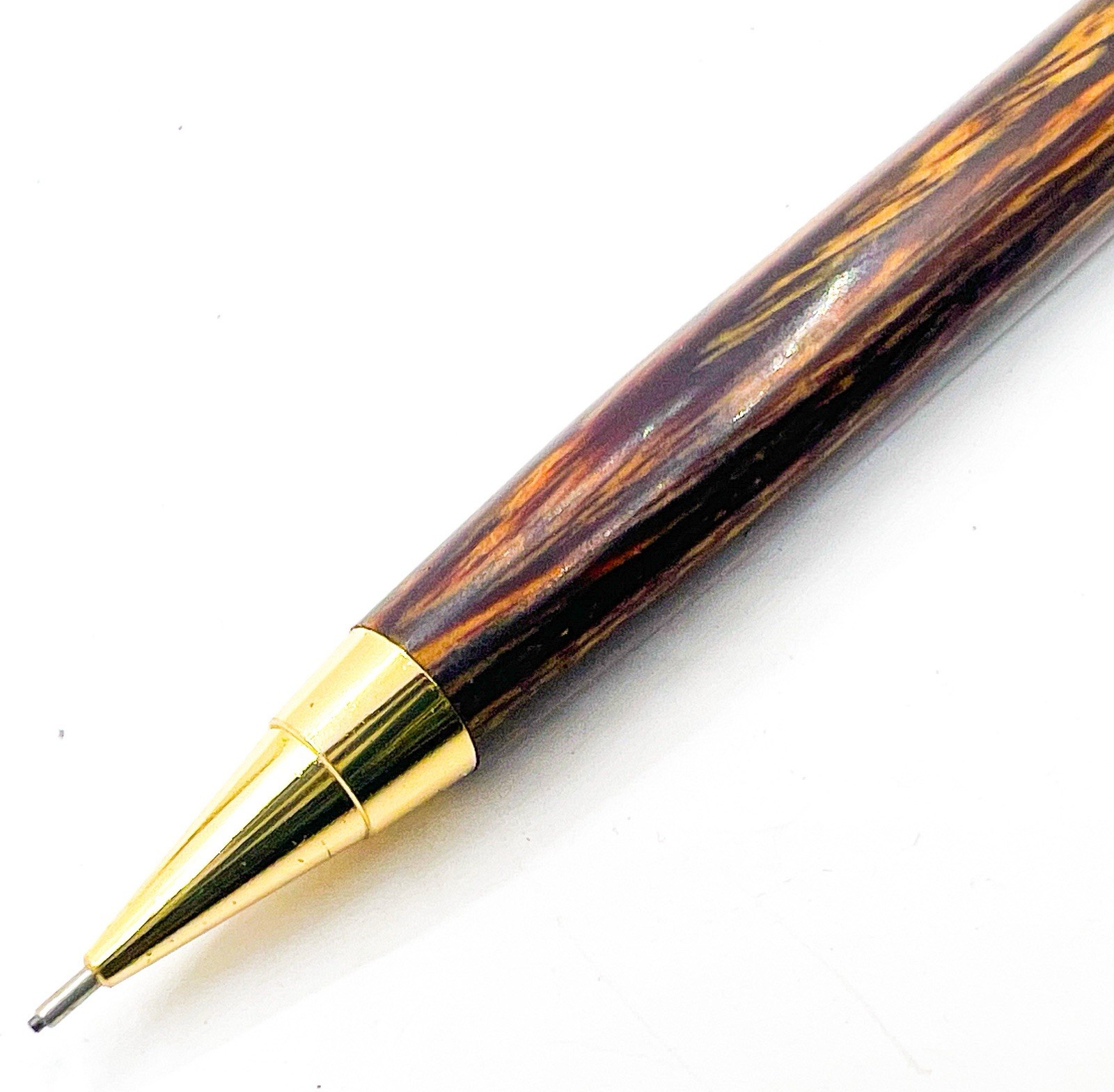 NOS Sakura Natural Wood Mechanical Pencil Sharp 0.5mm sliding sleeve