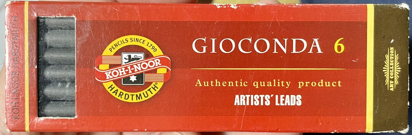 Koh-i-noor Hardtmuth Gioconda 6 5.6 mm artists’ leads graphite clutch refills