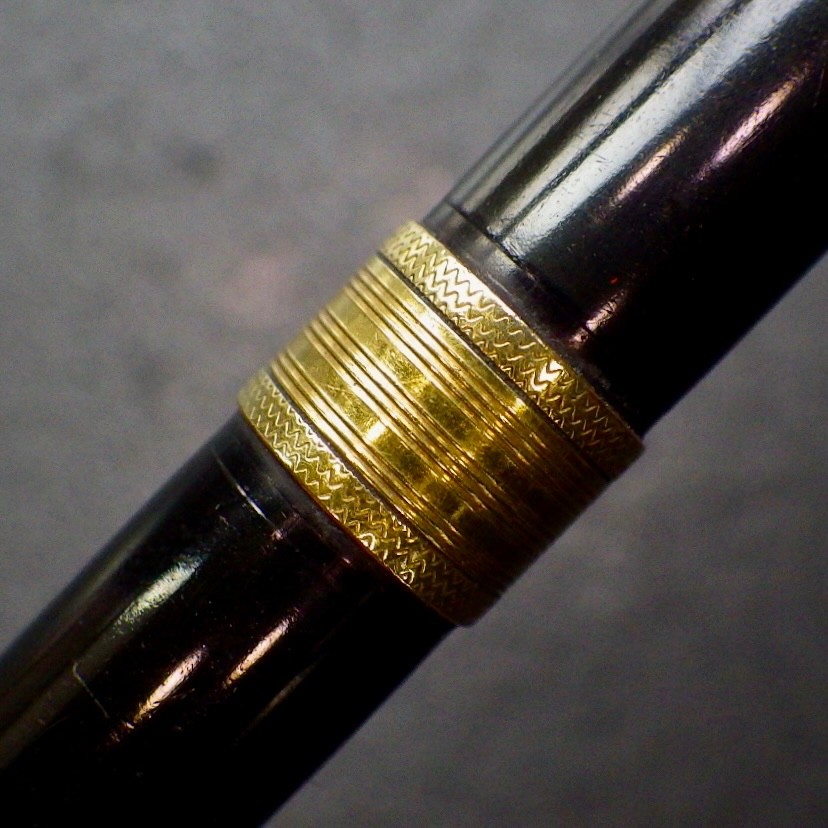 FREE US Ship•Serviced GOLD RINGTOP Mechanical Pencil•Tooled Gold•BHR•1.18mm Lead
