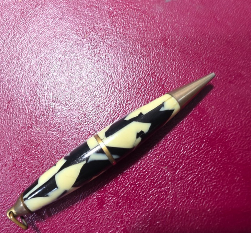 Librarian Golf mechanical marbled Pencil Pendant short