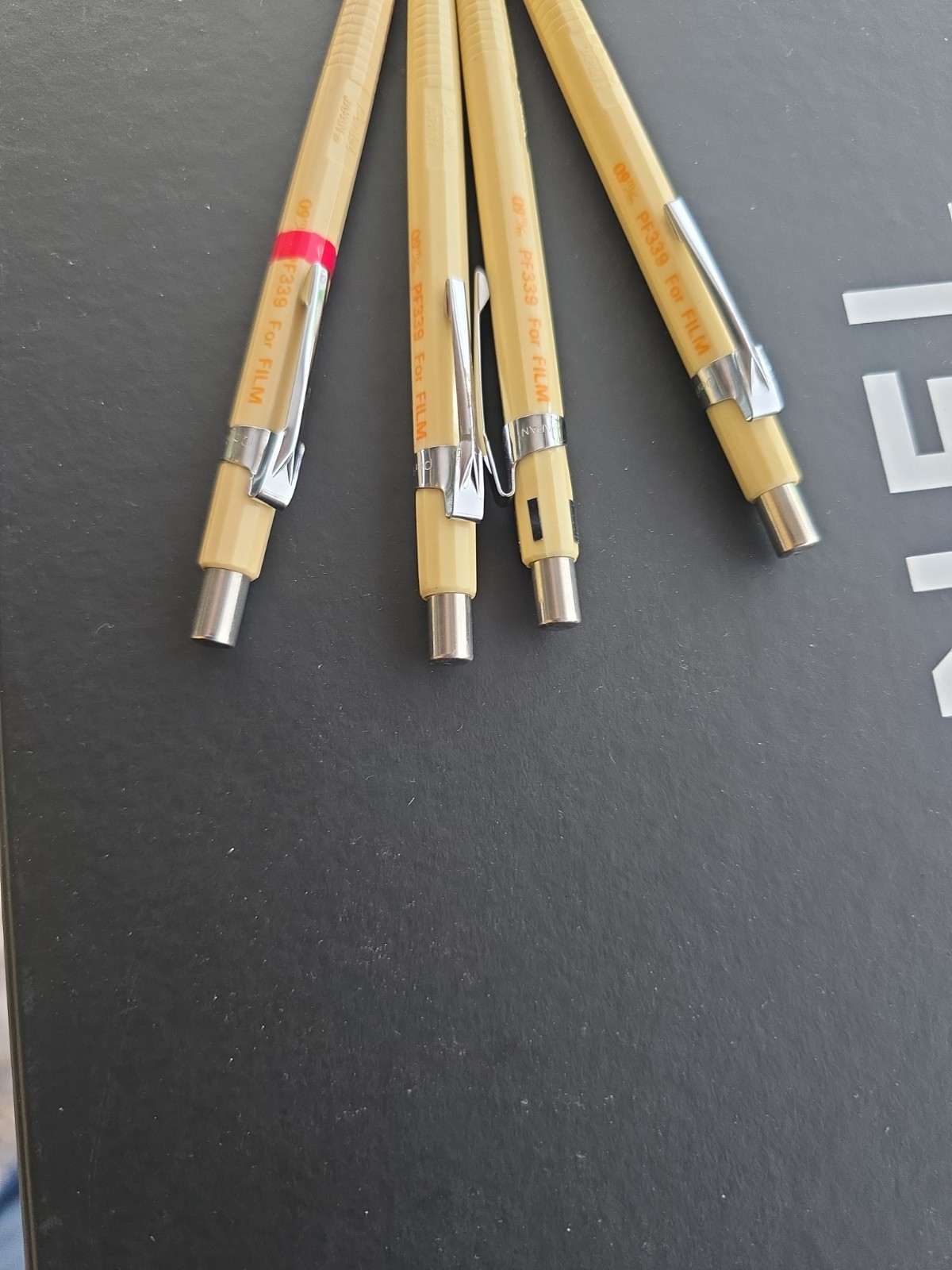 4 VTG Pentel PF339 Mechanical Pencil Lot For Film 0.9mm Japan Rare