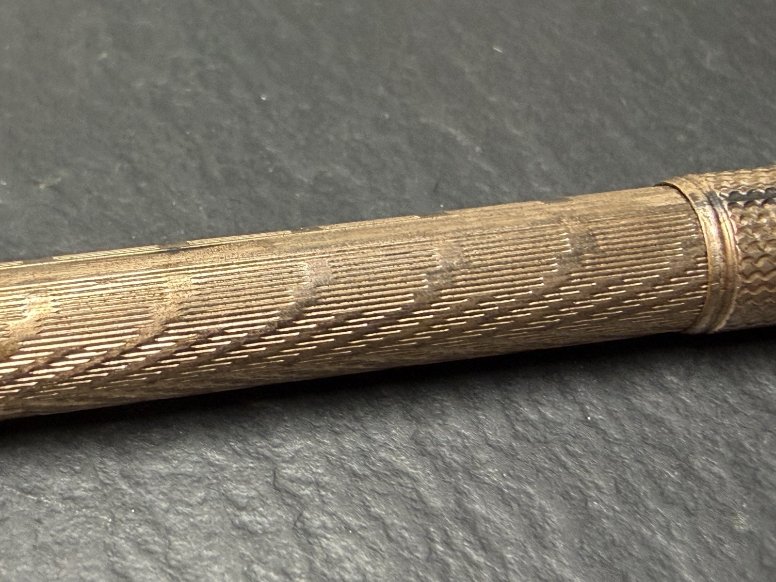 ANTIQUE GOLD FILLED COMBINATION DIP PEN W/NIB AND MECHANICAL PENCIL N995