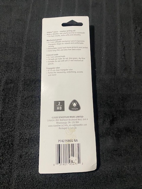 Staedtler triples micro mechanical pencil grey set 3 pc