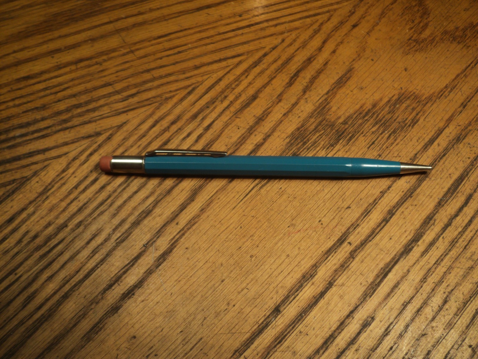 Vintage Autopoint Mechanical Pencil Blue Body & Tip 5-1/2″ Long USA A