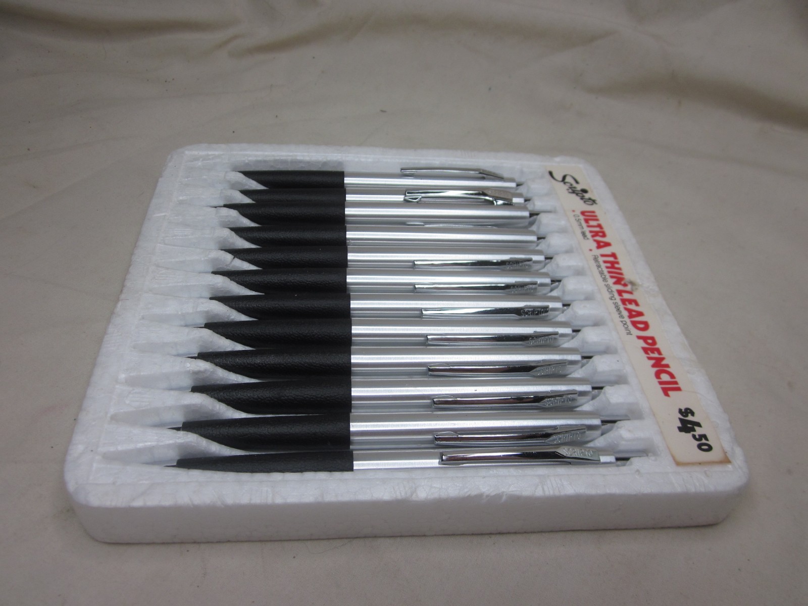 12 vintage Sripto ULTRA THIN LEAD PENCIL .5mm mechanical pencils display lot