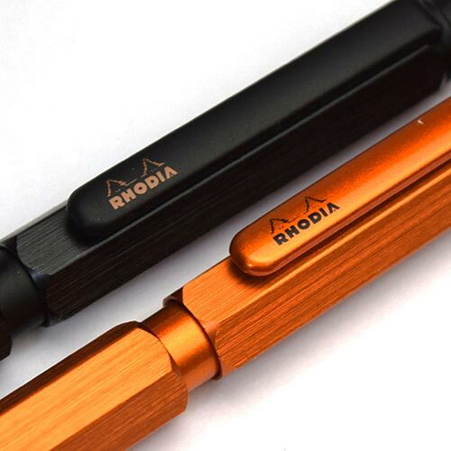 Rhodia Multi Mechanical Pencil Ballpoint Pen Hexagonal Script Limited Color Gold
