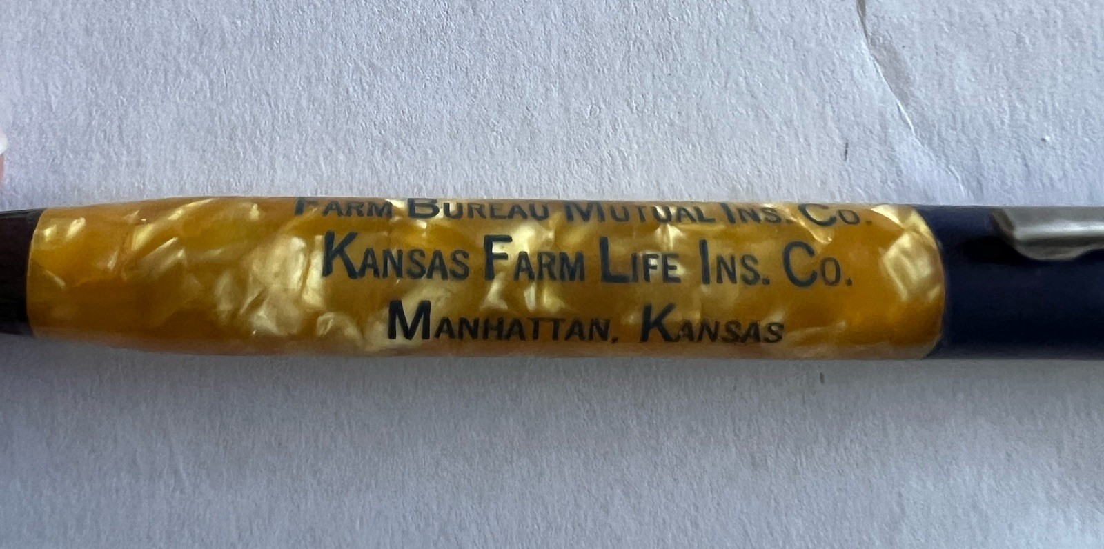 Farm Bureau Mutual – Kansas Farm Life Insurance Vintage Mechanical Pencil