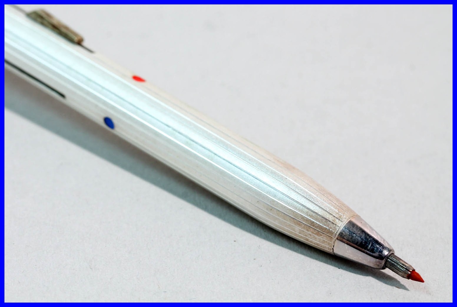 FEND SUPER NORMA 2 COLOR matt silvered PENCIL pocket size with Patina 1950ies