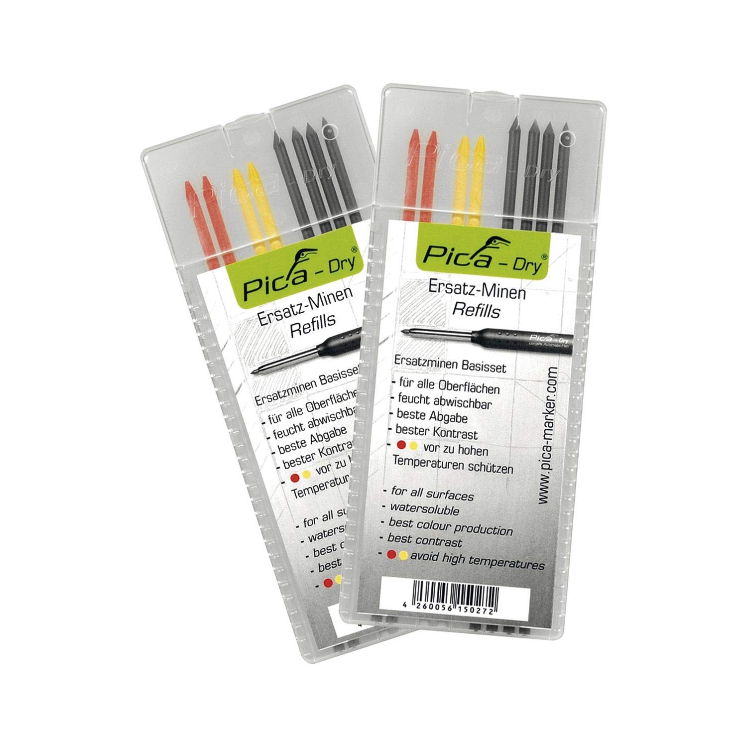 4020_2 Dry Refills, Red, Yellow, Black