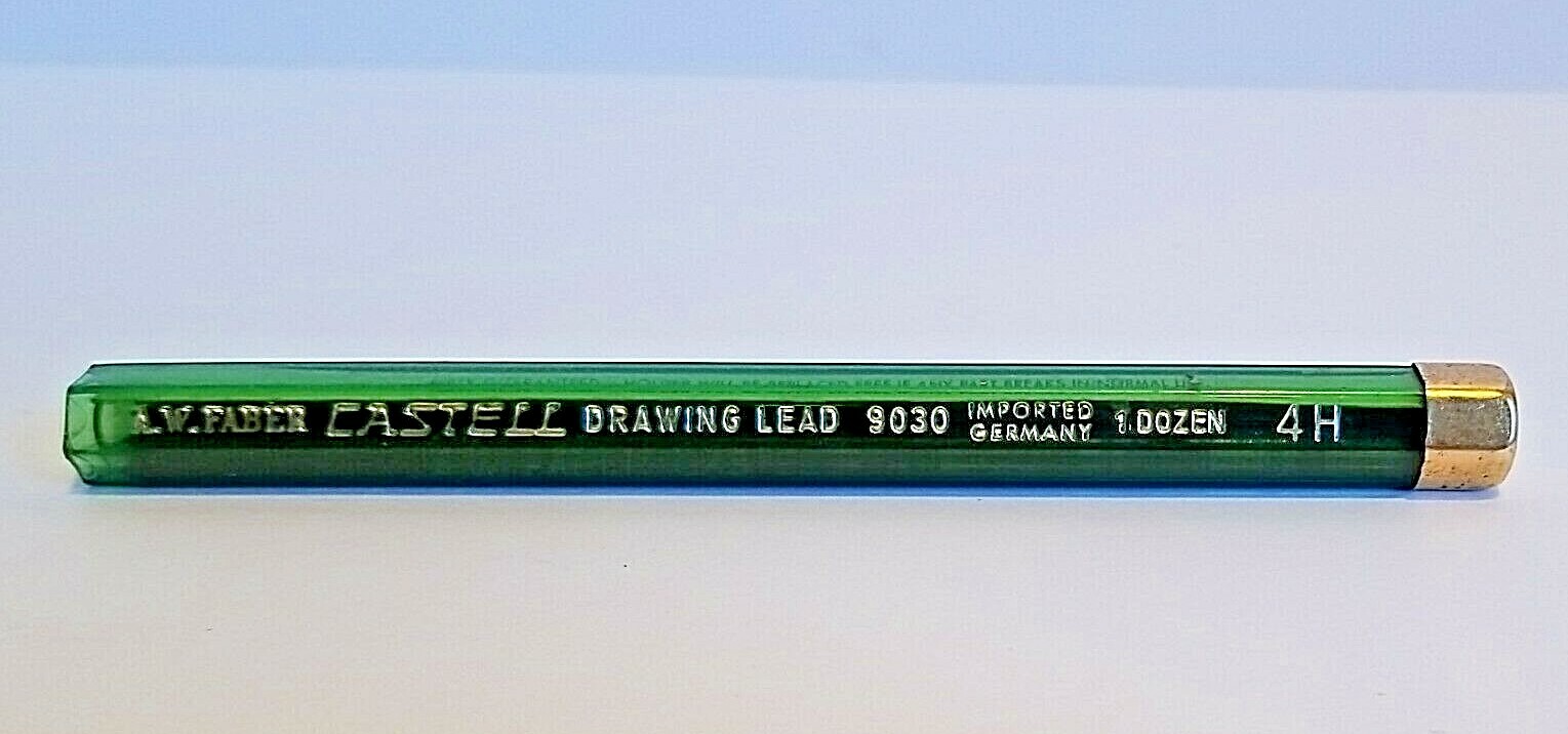 AW Faber Castell Drawing #9030 Refill Lead 4H Germany Vintage