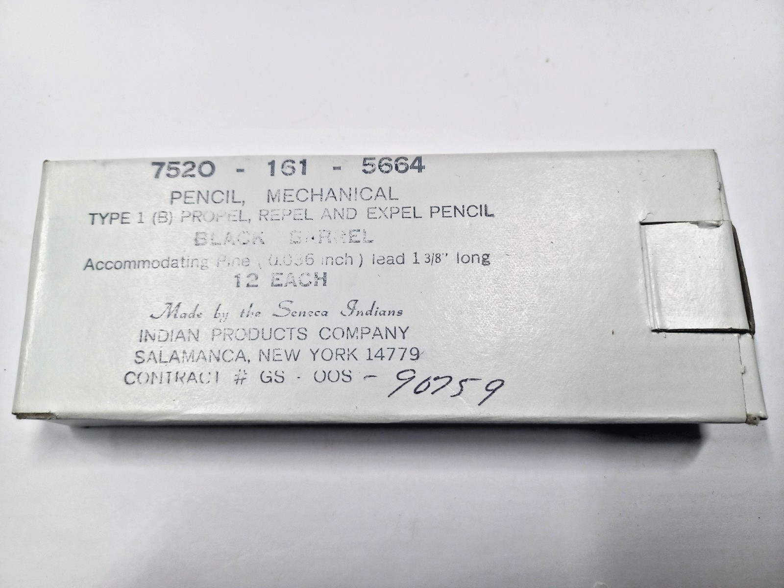 Vintage Old U.S. Govt Mechanical Pencils made by Indian Products Co Seneca Tribe