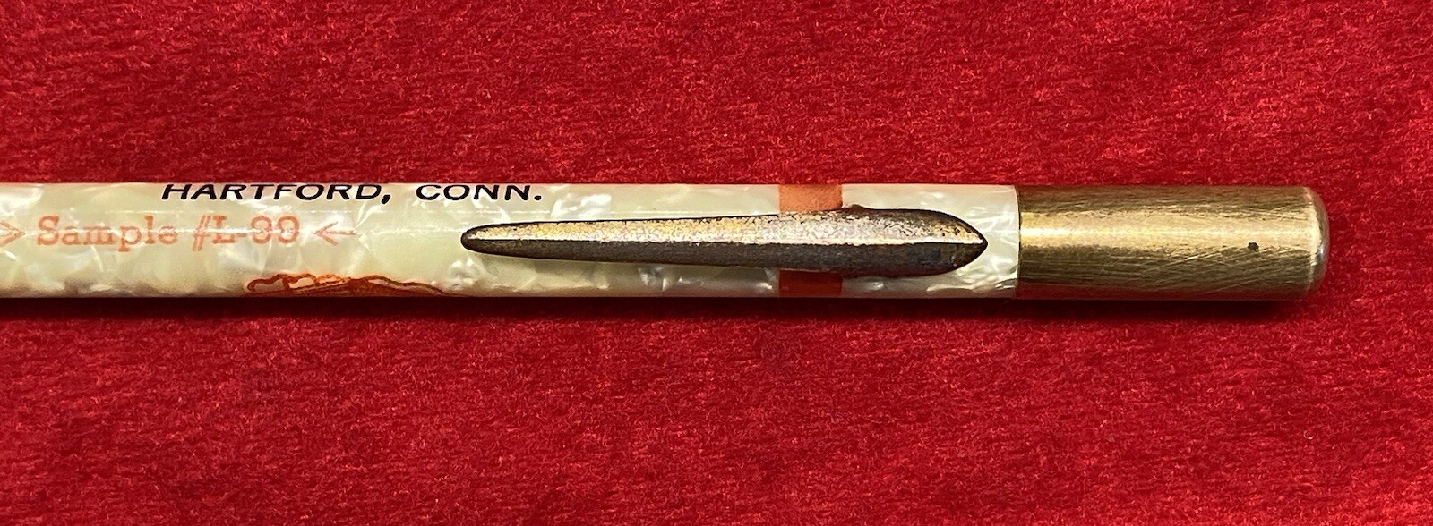 VINTAGE *PROVINCIAL LIFE INSURANCE CO.* HARTFORD CONN MARBLED MECHANICAL PENCIL!