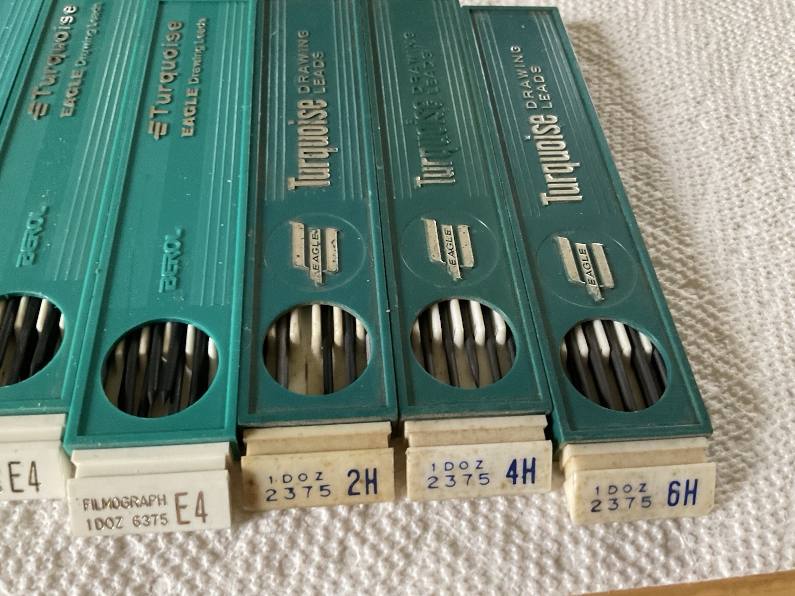 Turquoise Berol Drawing Leads 2375 & 6375 Asst.Quantities Lot 9 Pkgs