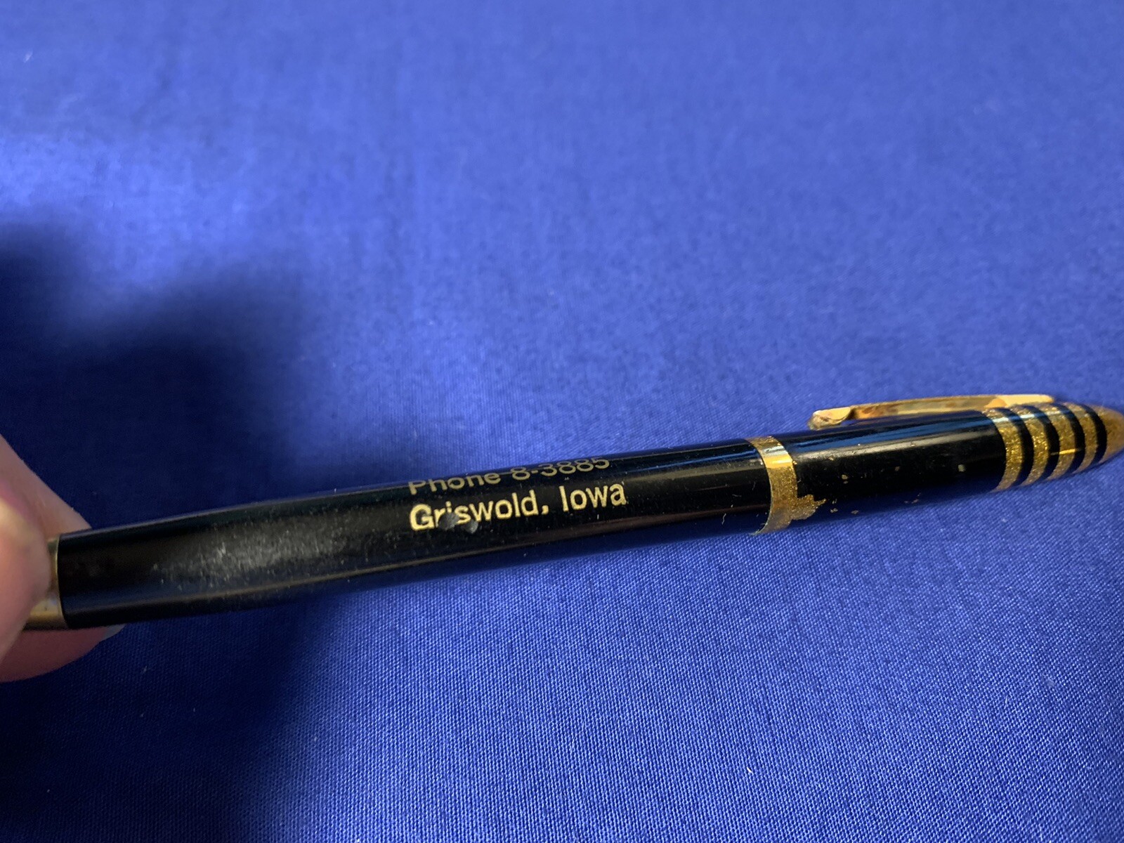 1950’s Lead Mechanical Pencil Boseck Oil Co Griswold Iowa Sinclair Oil Goodyear