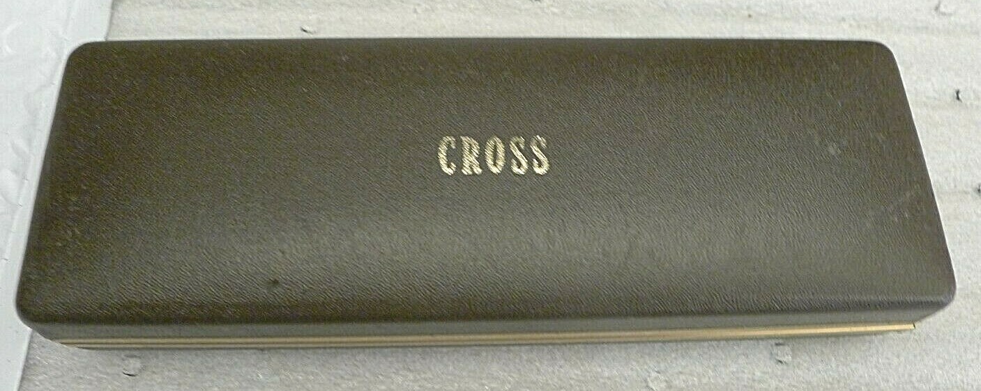 Cross 14 KT Gold Filled Hinged Case & Manual, 1970’s – NO Pen or Pencil