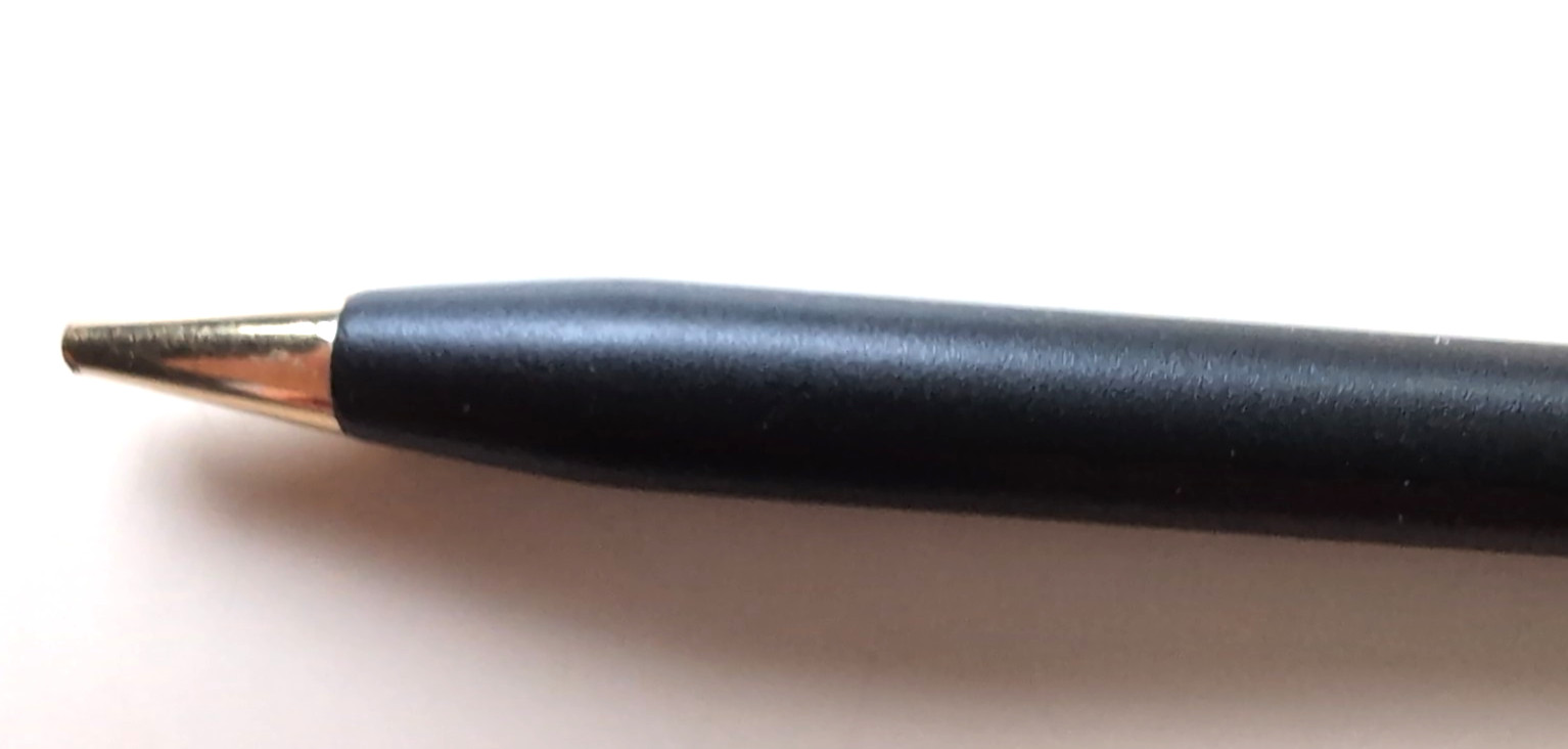 Vtg CROSS Matte Black Mechanical Pencil w/ Gold Design & Eraser