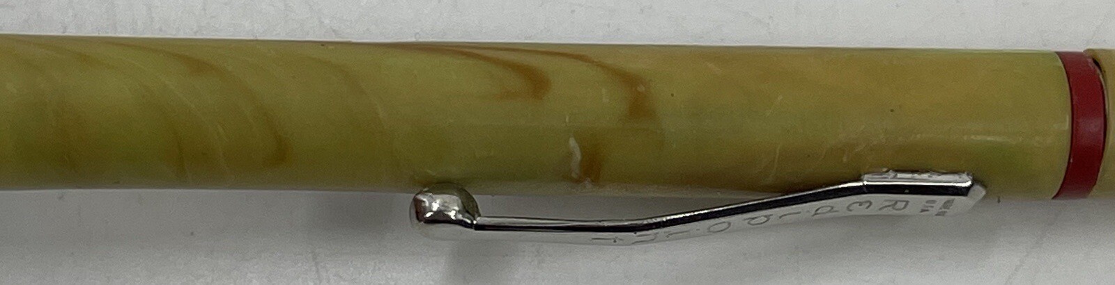 Redi Point Pencil Tan Mother of Pearl Marbled Look Advertisement Vintage