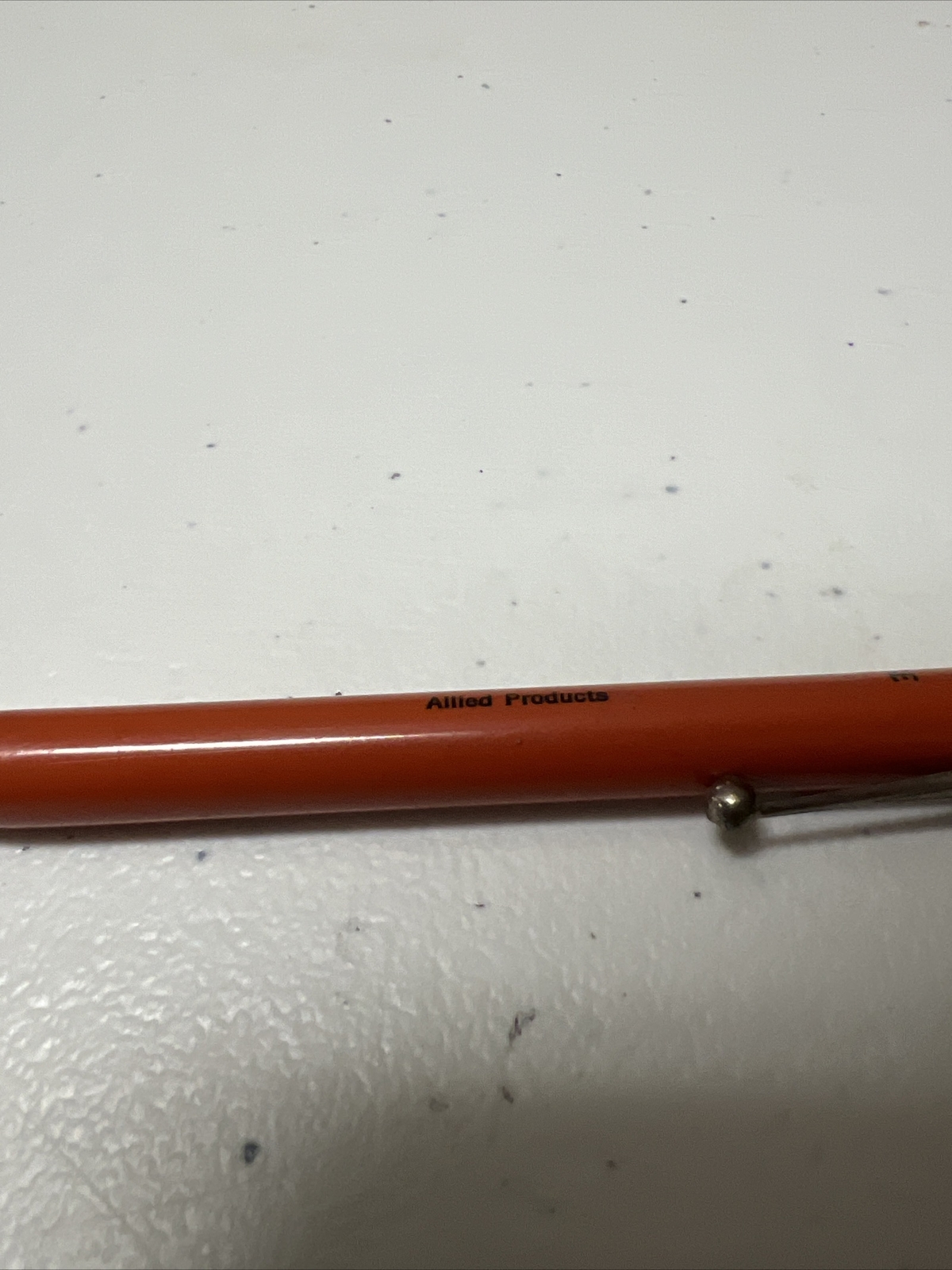 Vtg 1970’s Weaver Auto Point Pen Rare Orange The General Fire Truck Corp Detroit