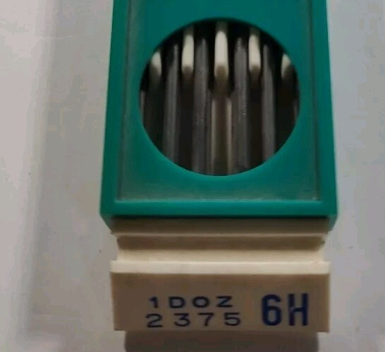 Turquoise Pencil lead Mechanical Pencil Drafting Lead no. 2375 6H Eagle