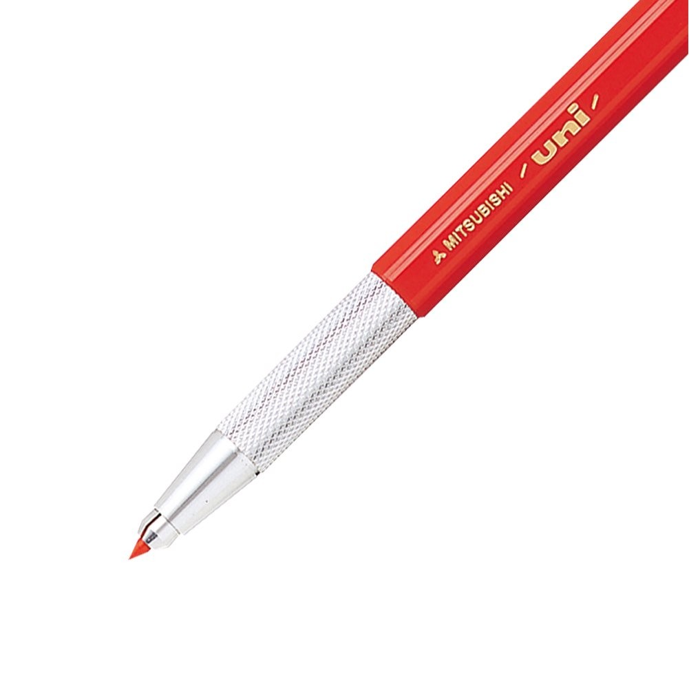 uni Lead Holder Pencil, Holder, 2.0mm, Red (MH500.15) 1 Count (Pack of 1),