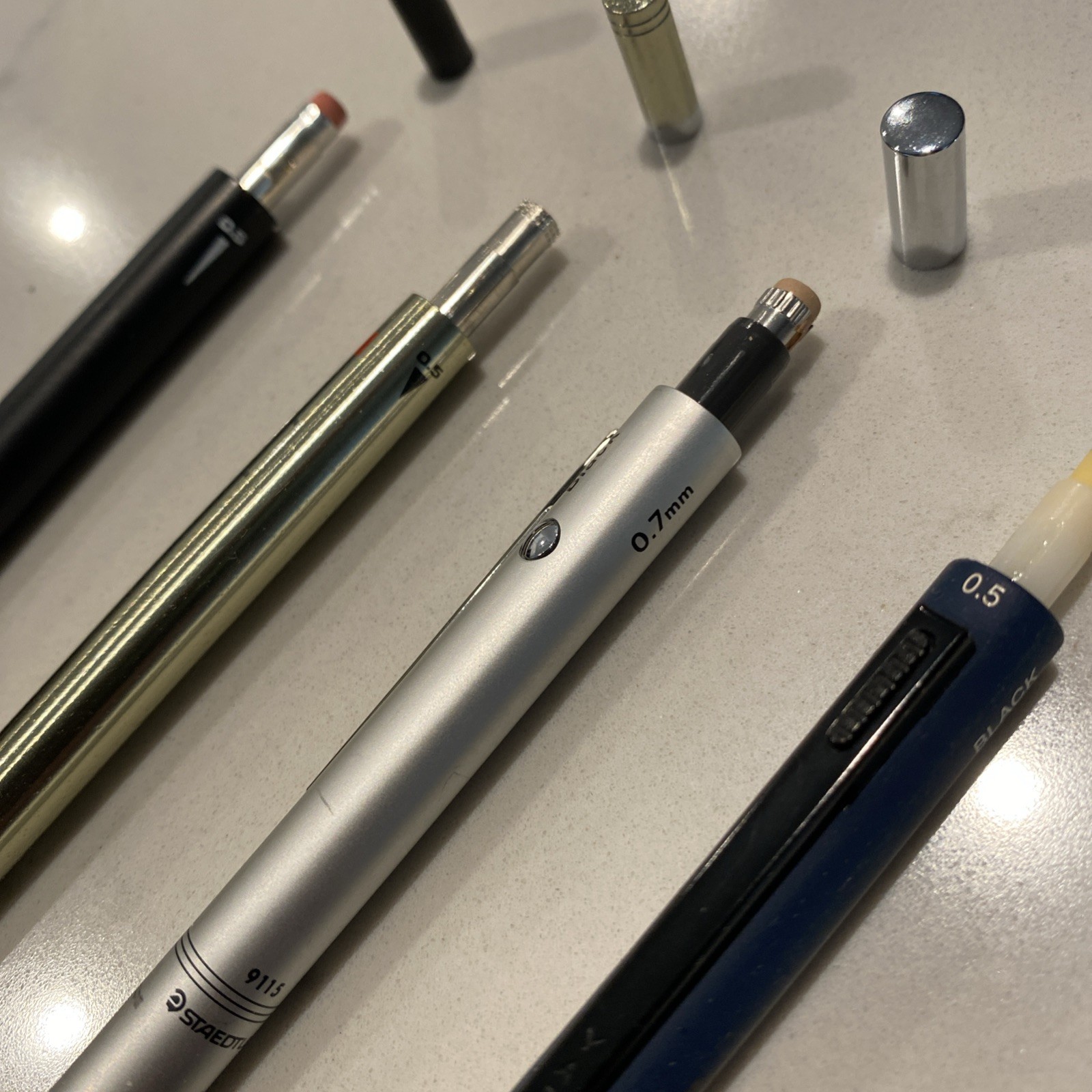 Lot X 7 Multi Function Pen Pencil Trio Quad Rotring Staedtler Yafa Belkin Cross