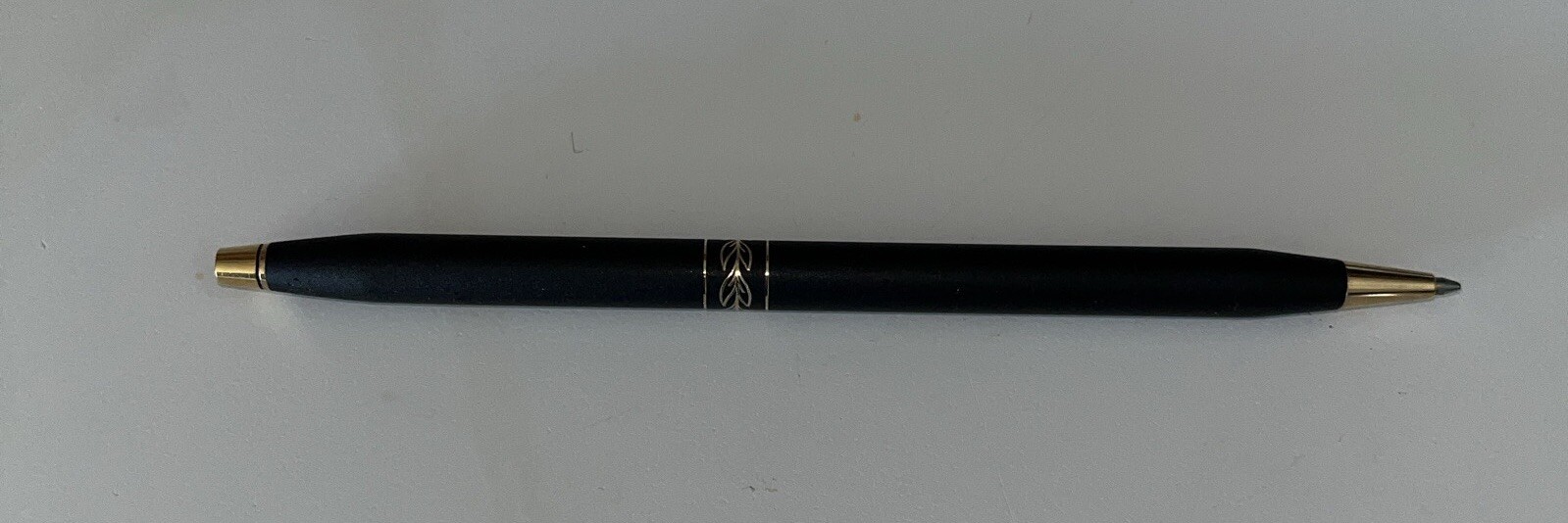 Cross Century Pencil Matte Black & Gold Mechanical Pencil And Gold Leaf Pen Set