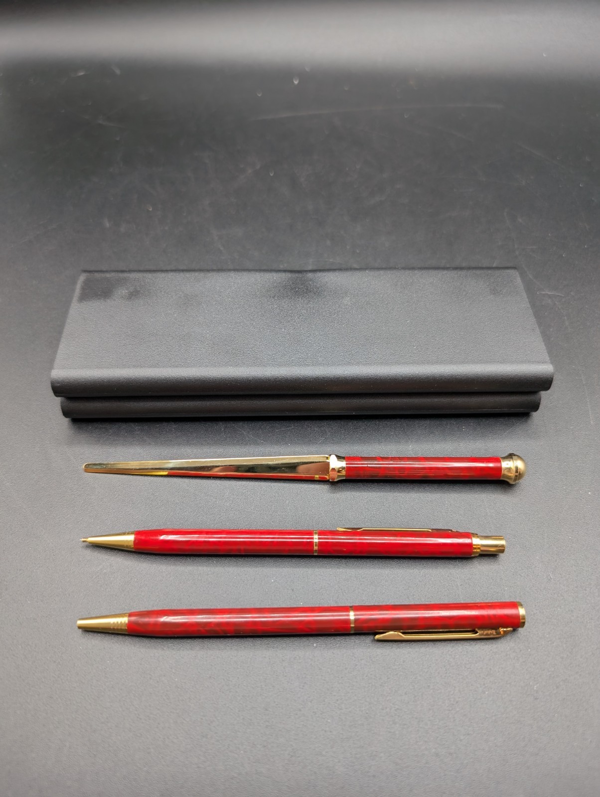 VTG LOT Misc Ballpoint Pens, Mechanical Pencils Sets (1 Letter Opener), Fountain
