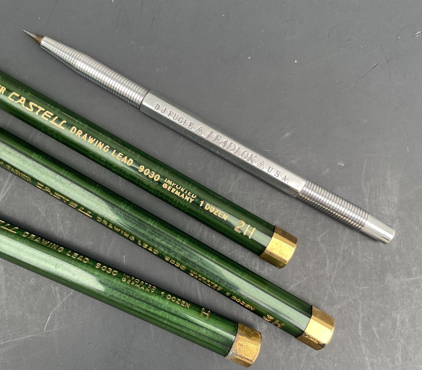 D.J. Fugle Leadlok Vintage Drafting Pencil Lead Holder & Lead