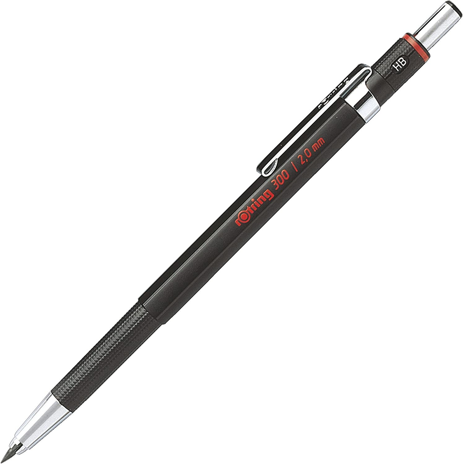 Rotring 300 Mechanical Pencil | 2.0 Mm | Refillable with Sharpener under Cap | B