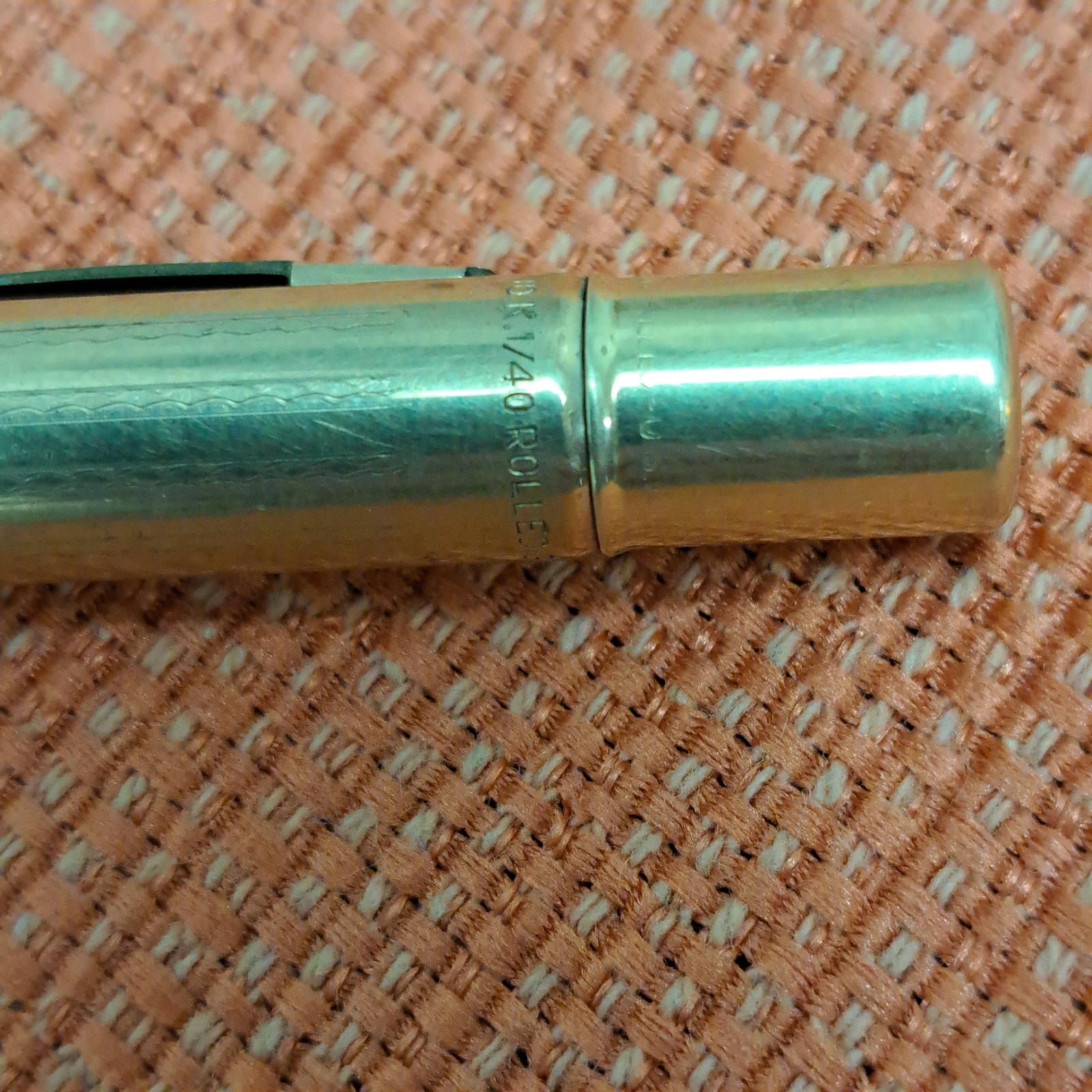 Vintage Norma 4 Lead Mechanical Pencil 14k Gold Rolled Plated Collectible