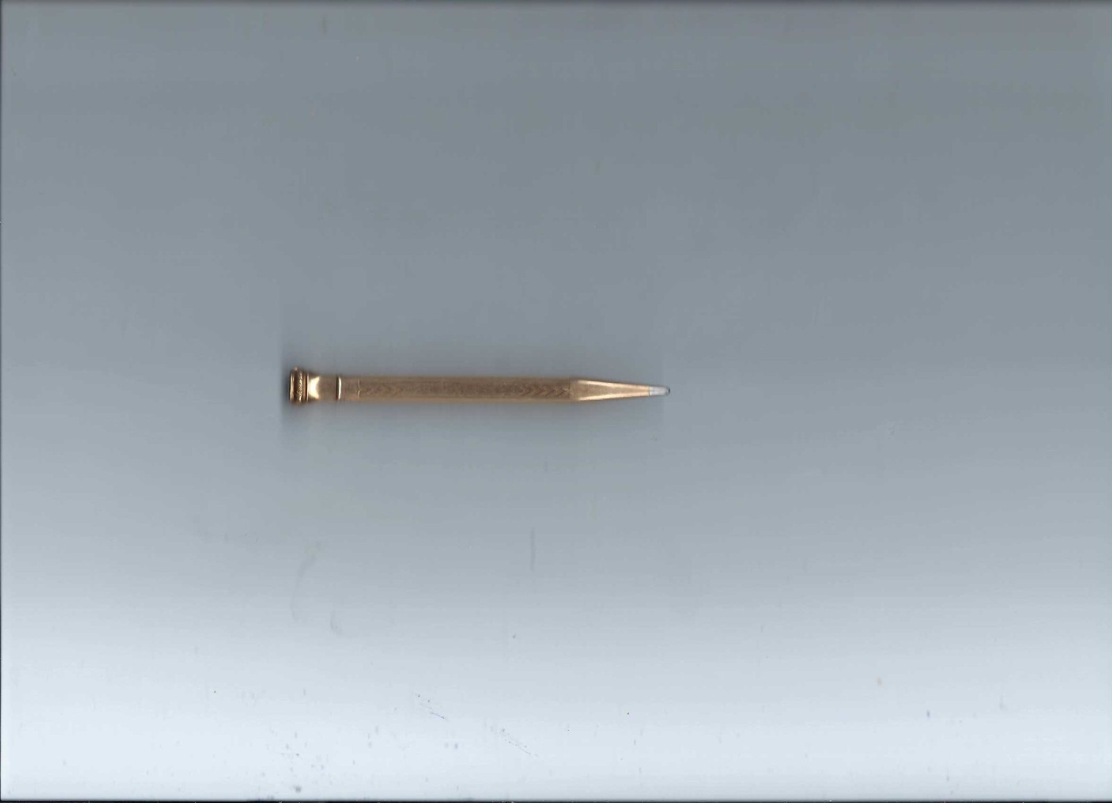 Vintage Wahl EverSharp Gold Filled Twist Mechanical Pencil Cascading Pattern-4″