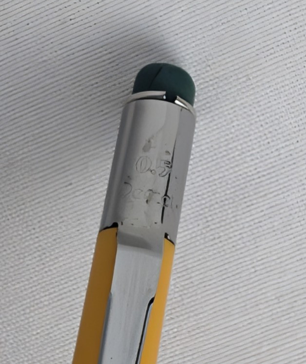 Vintage Pentel PD345 Solid Yellow Quicker Clicker Pencil