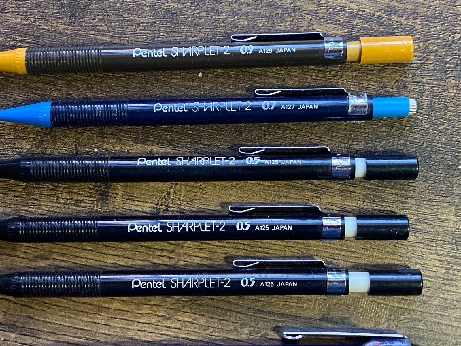Pentel Mechanical Pencil Lot of 10 P225 P650 P670 Sharplet 2 – Lead & Erasers