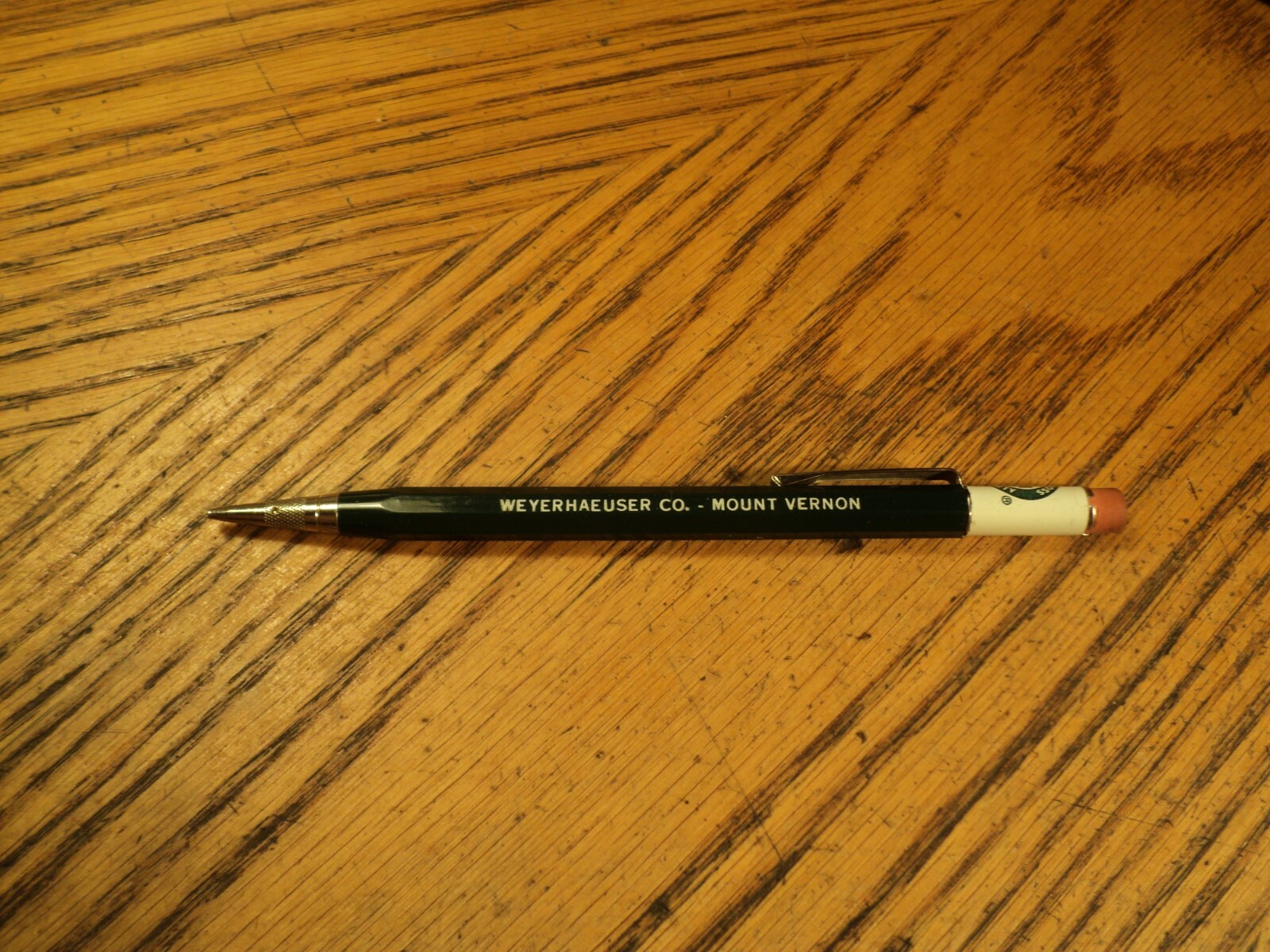 Vintage Autopoint Mechanical Pencil Advertising Weyerhaeuser Co Mount Vernon