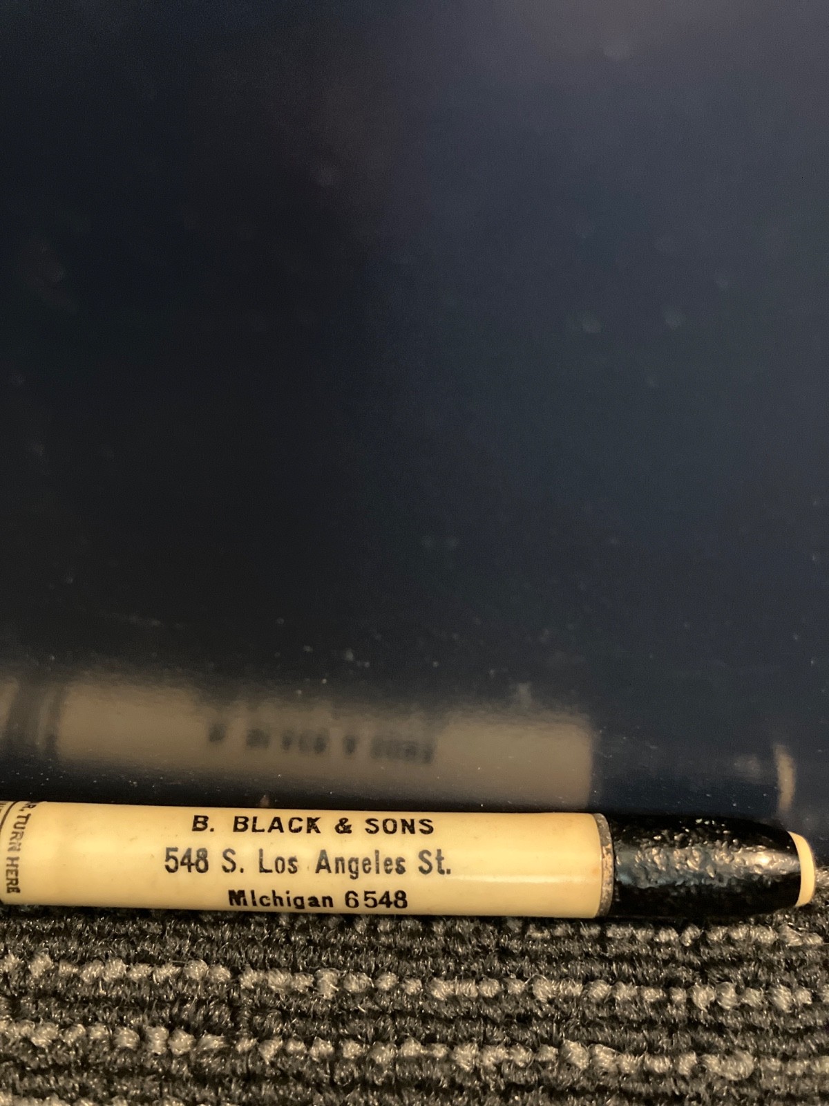 MECHANICAL PENCIL – B. BLACK & SONS LOS ANGELES CALIFORNIA – PERPETUAL CALENDAR
