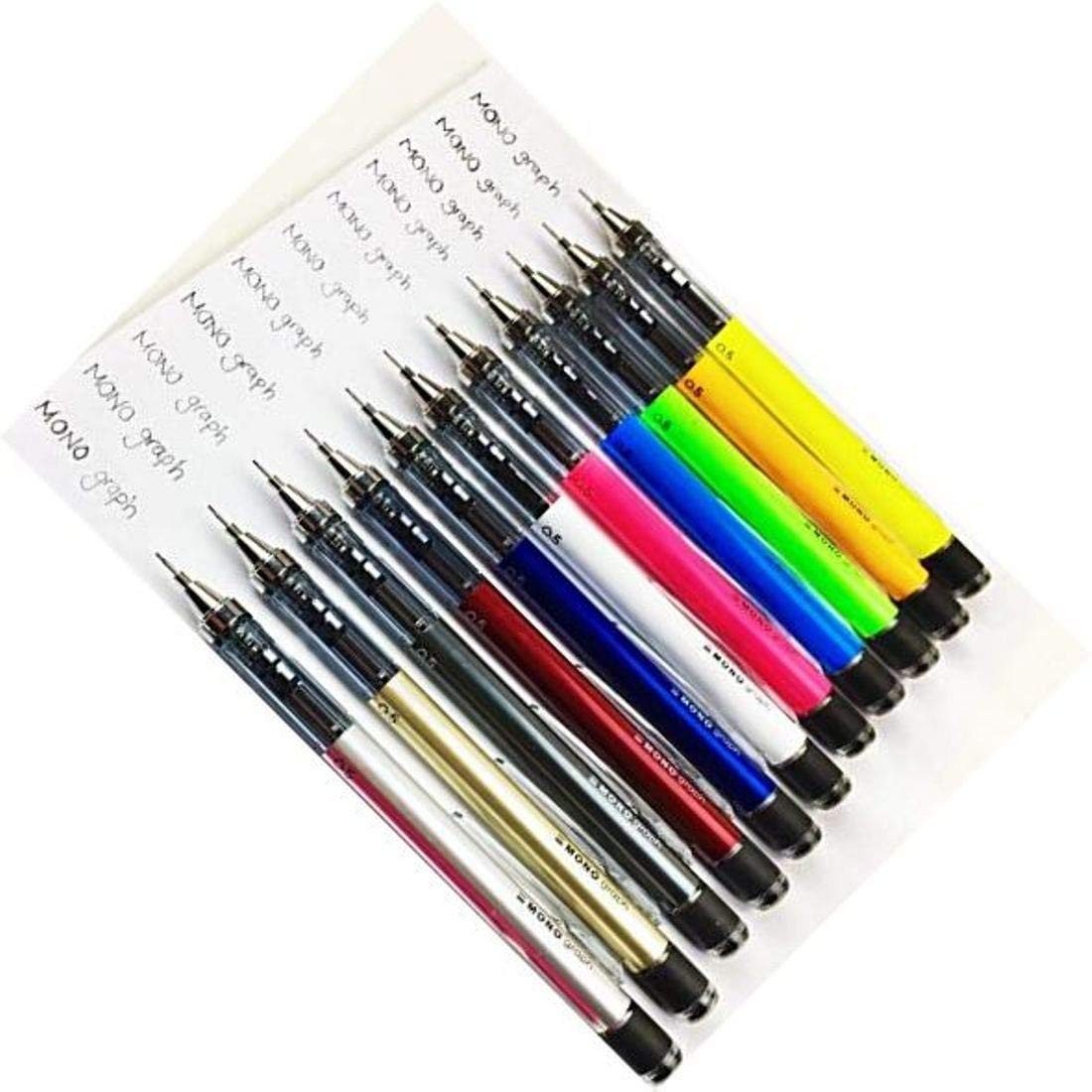 Tombow Mono Graph Shaker Mechanical Pencil 0.5mm, Black Body (SH-MG11)