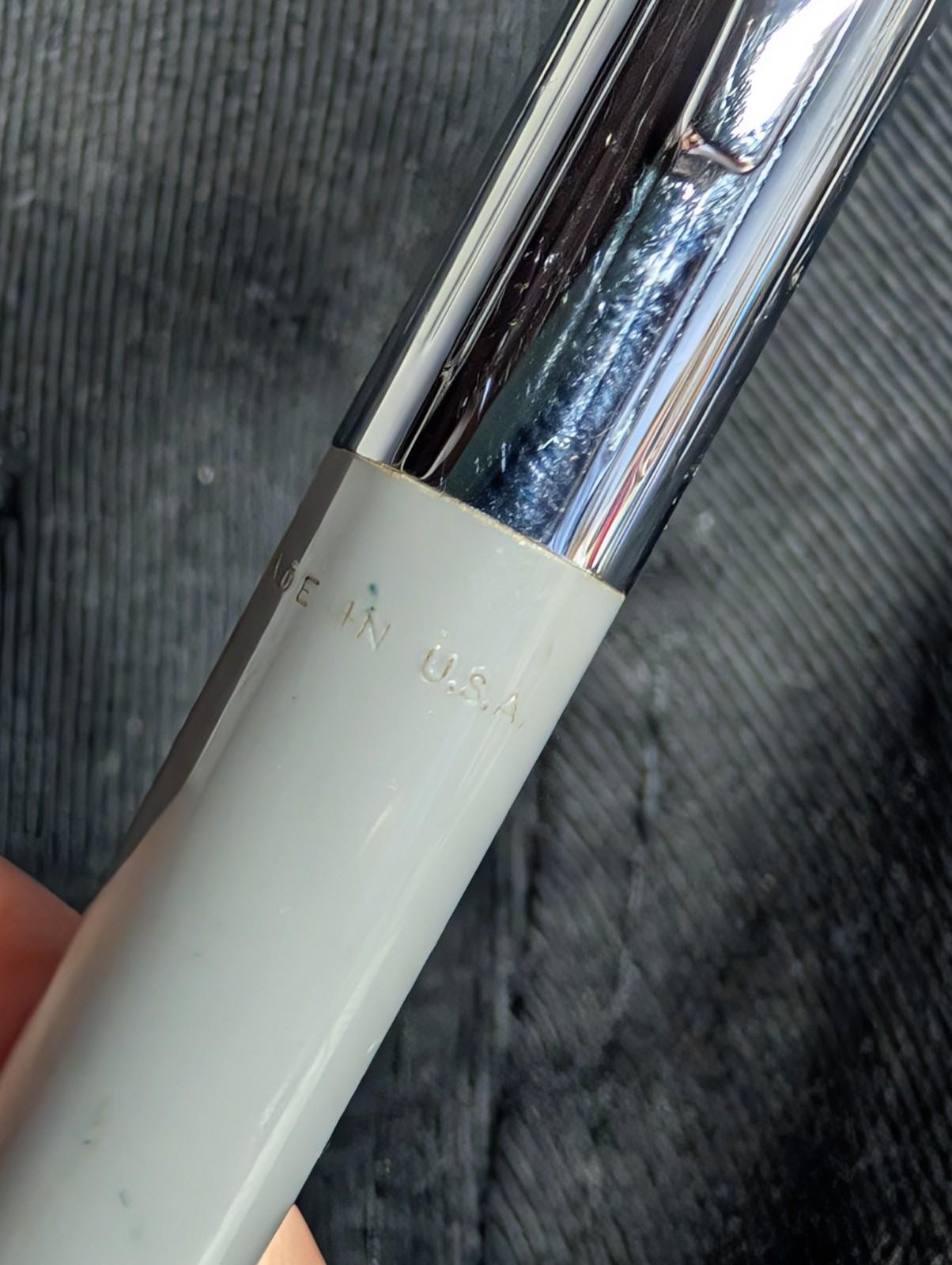Vintage Sheaffers Grey & Chrome Mechanical Pencil Made In USA